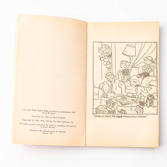 1971 Hank Ketcham / Dennis the Menace Short 'n‎ Snappy Vintage Paperback Book - Picture 4 of 5